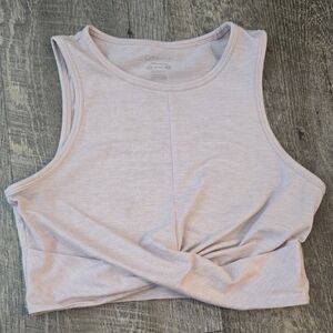 Calvin Klein Women's Soft Pink Twist Crop Top